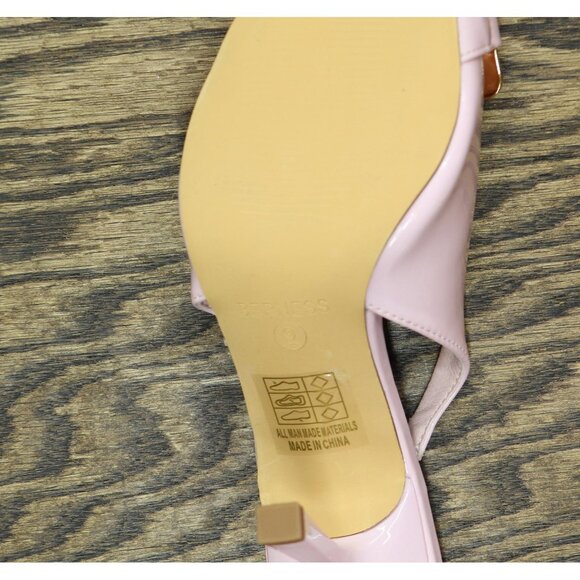 NEW Berness Womens Cindy Buckle Accent Slingback Stiletto Heels Pink 9M - Picture 8 of 8